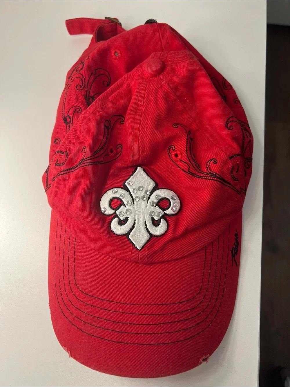 Red Vintage Reign Baseball Cap